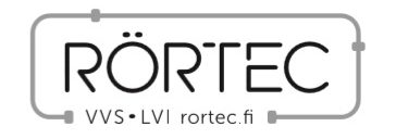Ab Rörtec Oy VVS-arbeten Vasa Korsholm | LVI-työt Vaasa Mustasaari